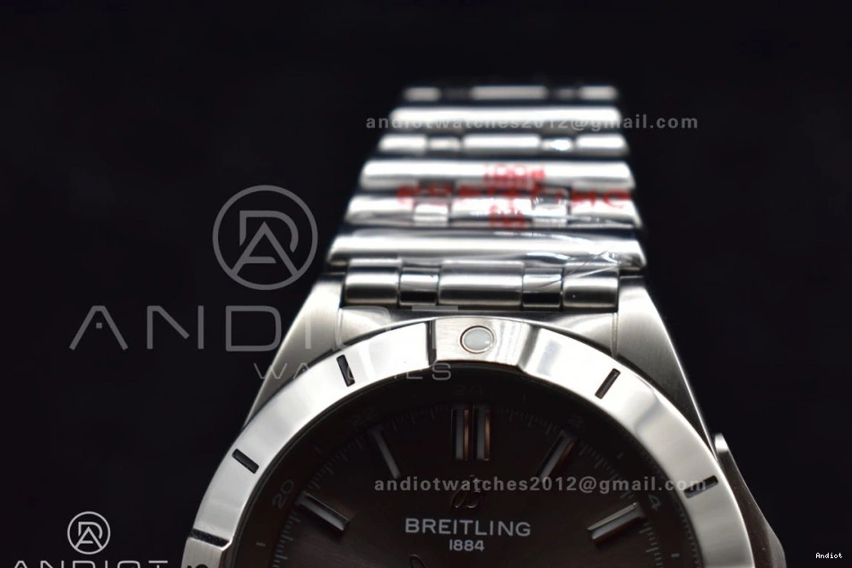Breitling Best Factory 1:1 Dial 40mm Automatic BLS A2836 SS Chronomat Grey on GMT Bracelet Edition 0411